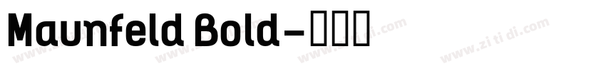 Maunfeld Bold字体转换